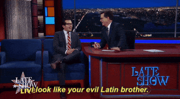 Election 2016 I Look Like Your Evil Latin Brother GIF by The Late Show With Stephen Colbert