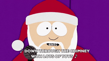 happy santa GIF by South Park 