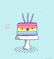 Happy Birthday Rainbow GIF by Caro Martini