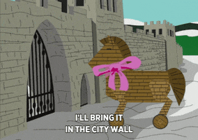 trojan horse castle GIF by South Park 