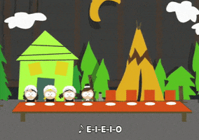 table pilgrims GIF by South Park 