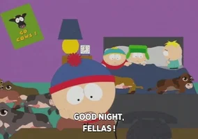 eric cartman good night fellas GIF by South Park