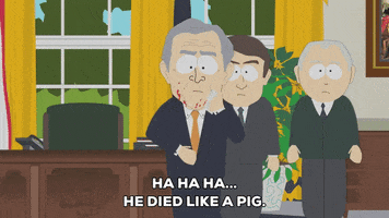george bush blood GIF by South Park