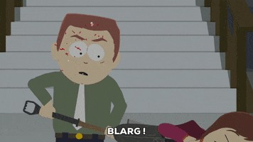 attack injure GIF by South Park 