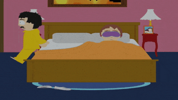 walk bed GIF by South Park 