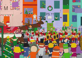 santa celebrating GIF by South Park 