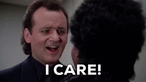 movie, christmas movies, bill murray, scrooged, i care Gif For Fun –  Businesses in USA