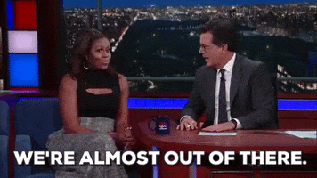 we're almost out of there michelle obama GIF by Obama