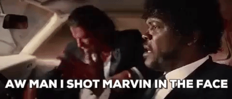 aw man i shot marvin in the face