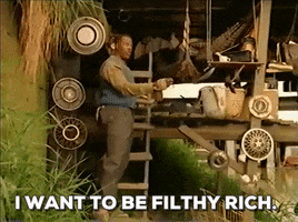 I Want To Be Filthy Rich Meshach Taylor GIF by Filmeditor 