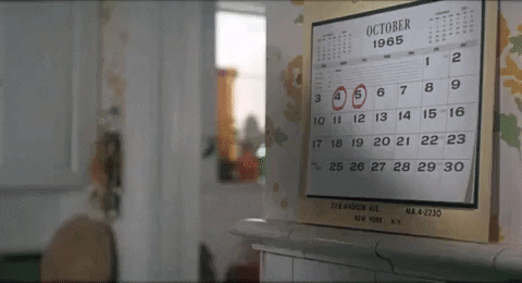 mia farrow calendar GIF