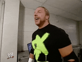 relieved triple h GIF by WWE