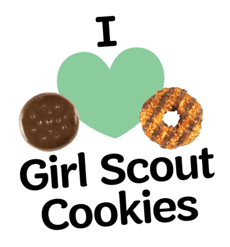 Girl Scouts cookies girl scouts girlscouts girl scout cookies Sticker