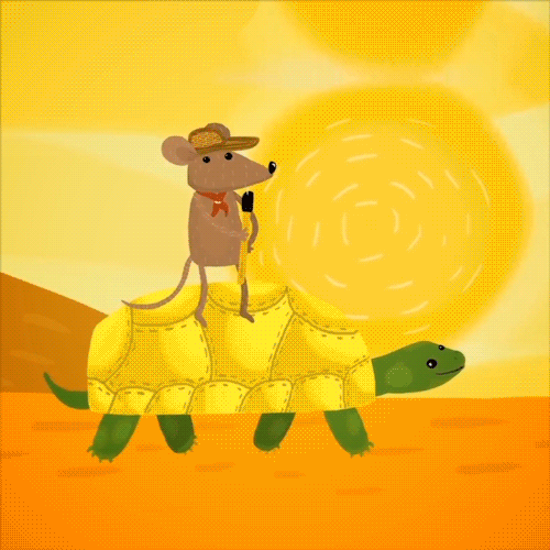 maguare juegos gratis tortuga ratón GIF