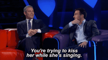 you're trying to kiss her while she's singing fox tv GIF by loveconnectionfox