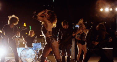 mergerecords fire punk toy dancers GIF