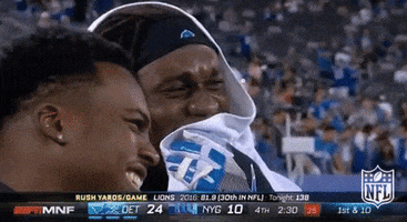 Detroit Lions Laughing GIF by NFL