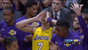 excited los angeles lakers GIF by NBA