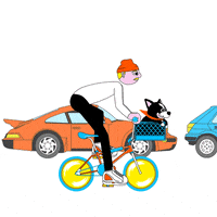 Bike To Work Week GIF by GIPHY Studios Originals