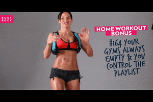 happy home workout GIF by BodyRockTV