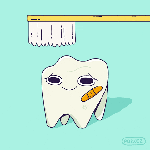 Teeth Brushing GIF by Michelle Porucznik - Find & Share on GIPHY
