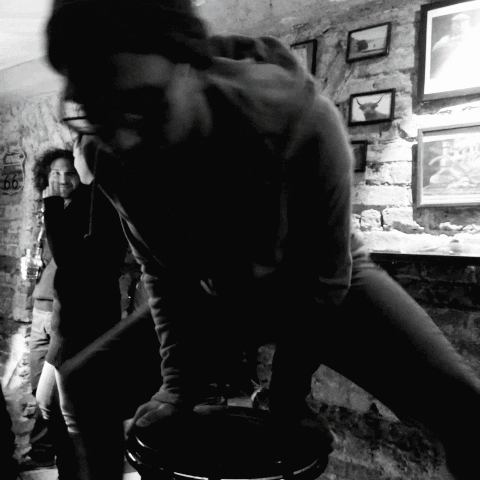 kilag beer black and white wine friend GIF