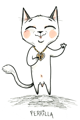 perrillatalia cat drawing moon perrilla GIF