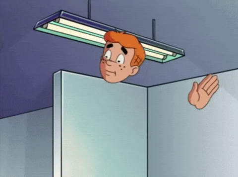 An animated gif poking fun at the phrase mostly invisible