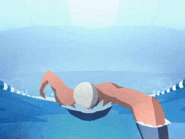 Animation Swimming GIF by Jelly London - Find & Share on GIPHY