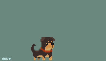 eagorajose dog pixel pixelart rotteiller GIF