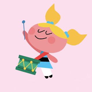 carrieleighhobsongmailcom happy drummer powerpuff girls ppg GIF