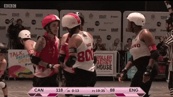 roller derby dive GIF by BBC