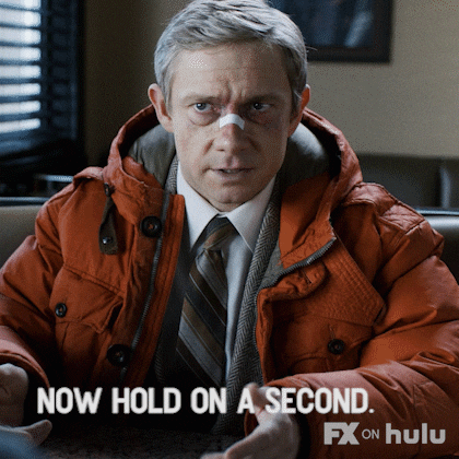 Wait A Second Hold On GIF by Fargo