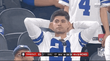 Sad Dallas Cowboys GIF by NFL