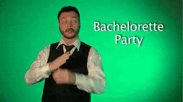 sign language bachelorette party GIF by Sign with Robert