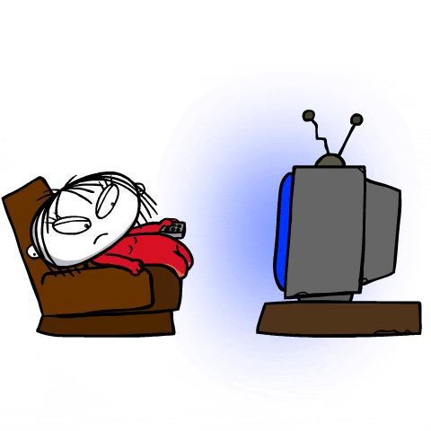 bored television GIF by Phizz