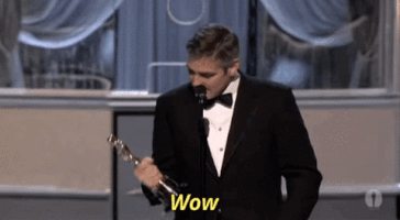 george clooney wow GIF by The Academy Awards