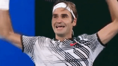 Roger Federer 2017 Mens Singles Final GIF by Australian Open - Find & Share  on GIPHY