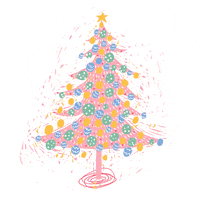 christmas tree illustration GIF by Amalteia