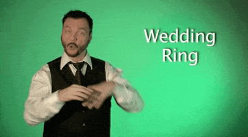 sign language wedding ring GIF by Sign with Robert