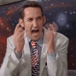 cwlkr excited scream astronaut rocketman GIF