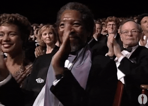 Morgan Freeman Applause GIF by The Academy Awards - Find & Share ...
