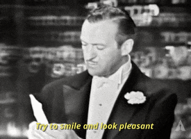 to to smile and look pleasant david niven GIF by The Academy Awards