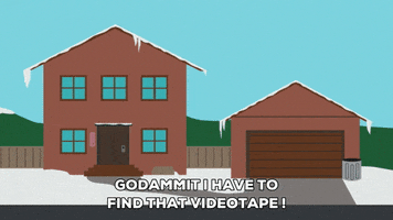 brown house snow GIF by South Park 