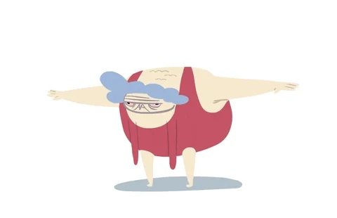 Old Lady Animation GIF by Noam Sussman