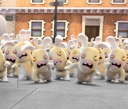 horror zombie GIF by Rabbids - horror zombie GIF by Rabbids