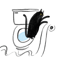toilet paper GIF by Libby VanderPloeg