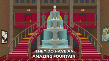 stairs fountain GIF by South Park 