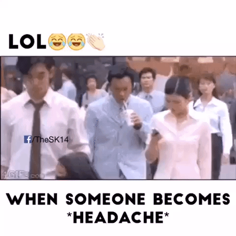 sparkling when someone becomes headache. GIF