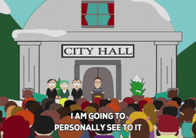 town hall snow GIF by South Park 